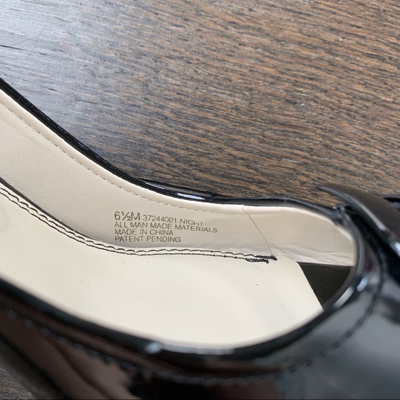 Nickels Size 6.5 Black Shiny 3 Inch High Heels - Picture 9 of 11